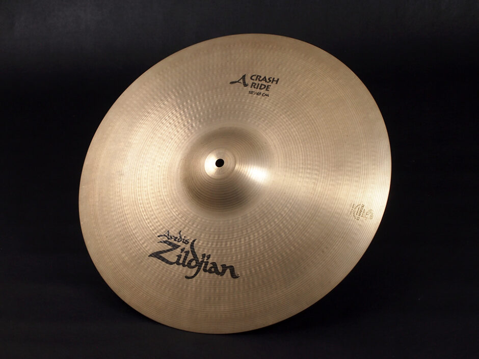 Zildjian A Crash Ride 18” 1458g ソニックス特価 ￥20,800 中古 シンバルの王道のジルジャンの万能選手！18のインチクラッシュライドシンバル中古品が入荷
