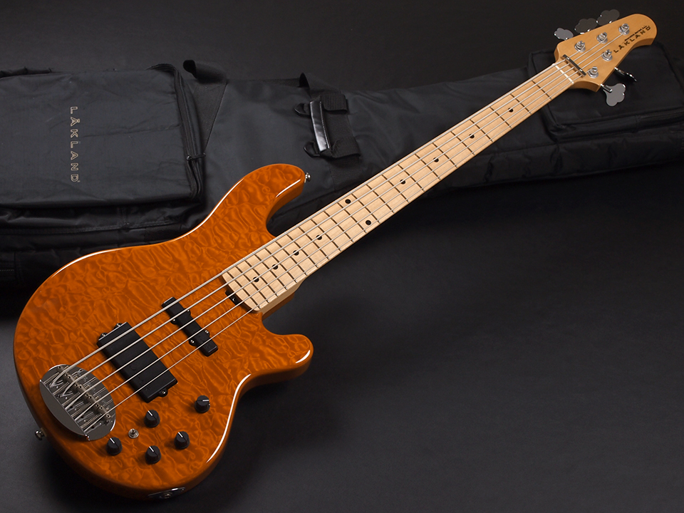 Lakland Shoreline Series SL55-94 Deluxe Amber Translucent ...