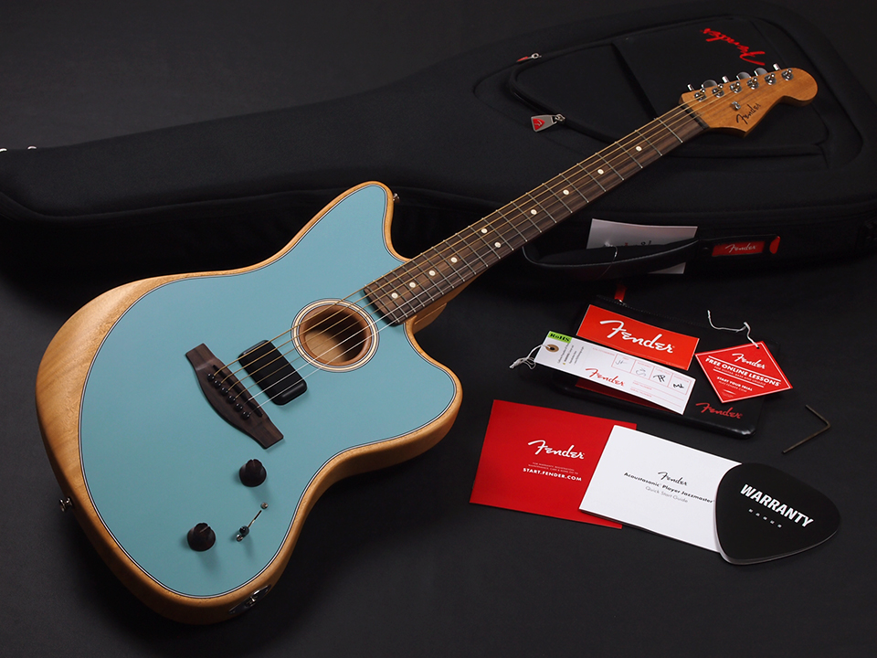 Fender Acoustasonic Player Jazzmaster Rosewood Fingerboard Ice