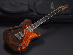 ハンドメイド Made in Japan 日本製 銘木 Gretsch thinline シンライン テレキャスター セミアコ Limited 限定 Show model Hollow F-hole