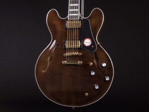 エクセルバート standard es-335 semi Hollow FGN Fujigen made in 日本製 momose Deviser Trans Black Brown ブラウン 茶色