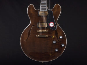 エクセルバート standard es-335 semi Hollow FGN Fujigen made in 日本製 momose Deviser Trans Black Brown ブラウン 茶色