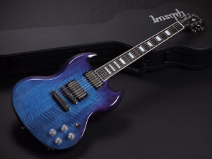 Supreme Limited Edition Diablo Premium Plus Maple Top Flame ブルーバースト Blue Burst ブルーベリー バースト 24F モダン 青