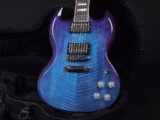 Supreme Limited Edition Diablo Premium Plus Maple Top Flame ブルーバースト Blue Burst ブルーベリー バースト 24F モダン 青