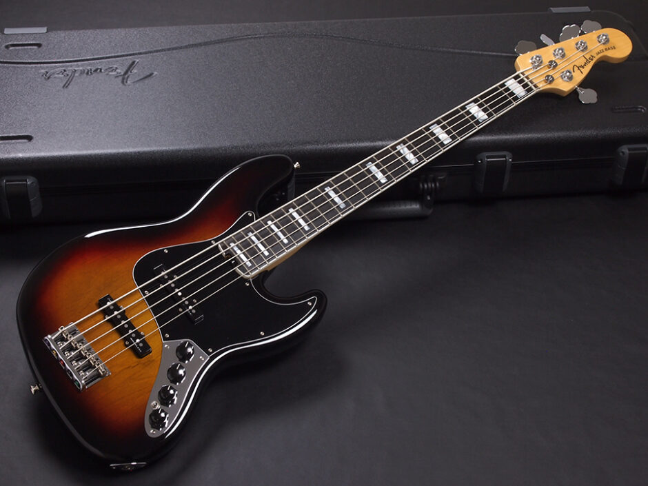 Fender American Elite Jazz Bass V Ebony Fingerboard 3Color Sunburst