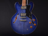 ES-335 Pro LTD アクアマリン iguana Blue Green Burst Sheraton Riviera ドット セミアコ AQM AM アクア 青 ブルーベリー バースト DLX