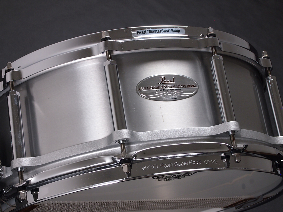 Pearl MasterCast Hoopゴールド14”8Hスネアサイド美品