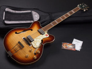 ヘフナー ホフナー Paul McCartney ポール マッカートニー セミアコ ベース アコースティック 薄型 軽量 thin body Beatles Violin bass ES-335 EB