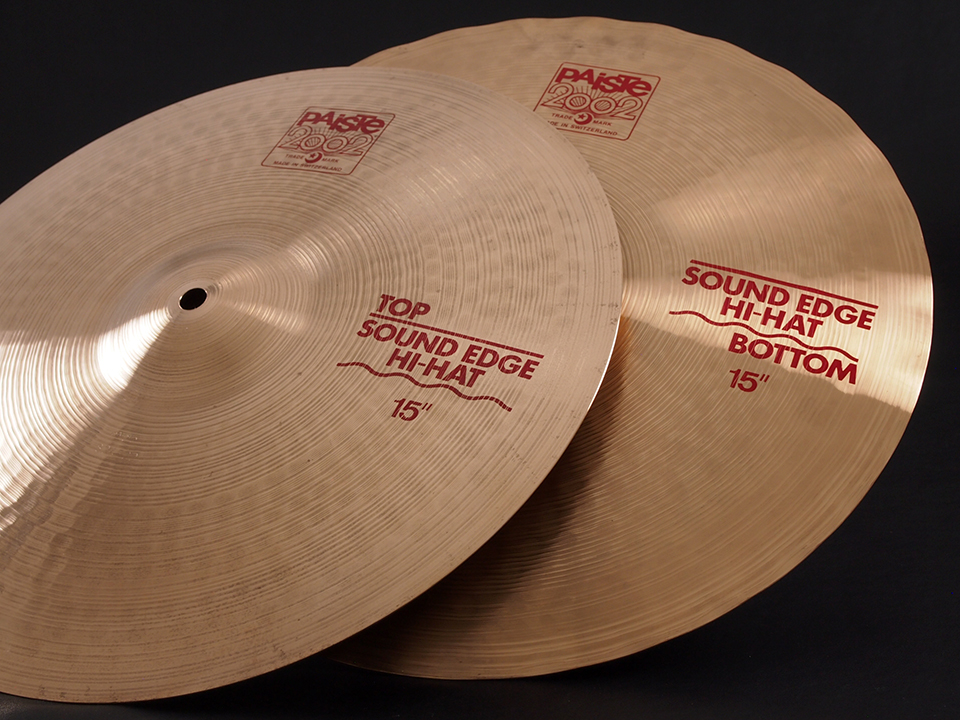 Paiste 2002 Sound Edge Hihat 15″ Top & Bottom 1998年製 ソニックス 