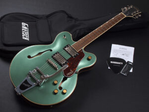 ストリームライナー セミアコ ES-335 Electromatic G6122 G5422 G5622 DC スティール オリーブ Metallic Green グリーン 緑 ビグスビー トレモロ