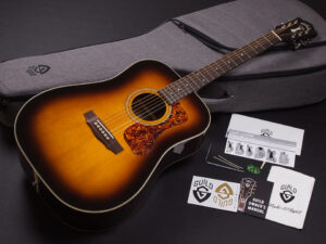 Epiphone Songwriter DLX ソングライター DS-240 MEMOIR D-20 D-120 D-240E Antique Sunburst Burst Dreadnought