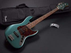 ジャズベース Global series woodline w-line ウッドライン fender jazz Bass JB62 初心者 入門 子供 女子 ビギナー 緑 グリーン メタリック GM