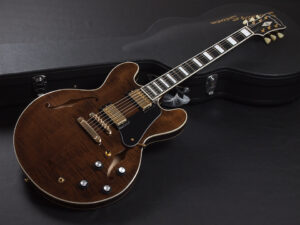 エクセルバート standard es-335 semi Hollow FGN Fujigen made in 日本製 momose Deviser Trans Black Brown ブラウン 茶色