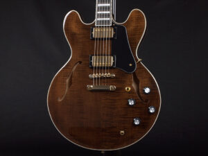 エクセルバート standard es-335 semi Hollow FGN Fujigen made in 日本製 momose Deviser Trans Black Brown ブラウン 茶色