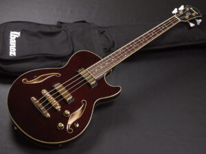 アイバニーズ セミアコ ベース semi acoustic Bass F-Hole ホール artitop アーチトップ Violin バイオリン Classic Brown 茶色 ブラウン