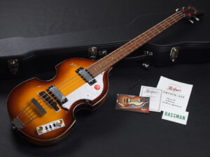 ヘフナー ホフナー Paul McCartney ポール マッカートニー バイオリンベース ヴァイオリンベース Beatles ビートルズ イグニッション ベース H500/1 Violin bass