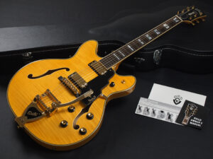 セミアコ Gibson Bigsby ビグスビー スターファイヤー ES-335 Amber Natural Heritage epiphone sheraton Riviera Gretsch DC