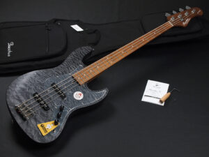 WJB JB jazz bass roasted ローステッド ブラック Black Gray 黒 キルト メイプル Quilted 初心者 中級者 入門 ビギナー 女子 女性 ジャズベース JT 4