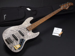 WJB JB jazz bass roasted ローステッド Gray グレー white 白 キルト メイプル Quilted 初心者 中級者 入門 ビギナー 女子 女性 ジャズベース JT 4