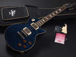 トーカイ レスポール Les Paul  東海楽器 日本製 japan vintage love rock LS-136F See Through Blue シースルー ブルー 青 インディゴ キルト