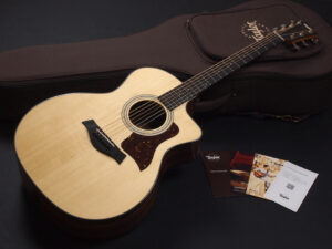 タイラー 114ce 414ce 314ce 2020 ローズウッド DLX deluxe エレアコ electric acoustic ES2 初心者 入門 プラス RW ローズ + koa 224