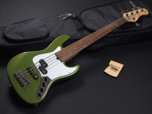 Fender MIJ ジャズベース アクティブ 5弦 5st Warwick Bacchus Ibanez 入門 初心者 ビギナー 女子 女性 active JB 緑 グリーン セージ メタリック