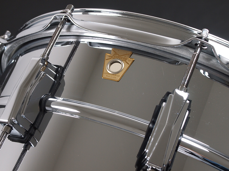 Ludwig LM402 Supraphonic アルミニウム スネアドラム 14″x6.5