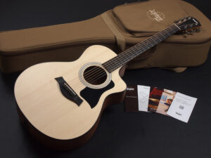 タイラー 114ce 110ce 110e 214ce 212ce サペリ Sapele koa Rosewood GA GC カッタウェイ エレアコ 女性 女子 初心者 ビギナー 子供 小ぶり 小型