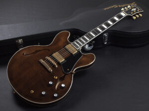 エクセルバート standard es-335 semi Hollow FGN Fujigen made in 日本製 momose Deviser Trans Black Brown ブラウン 茶色