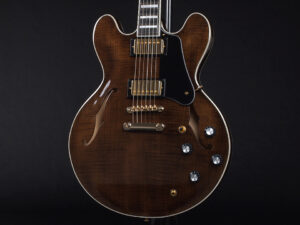 エクセルバート standard es-335 semi Hollow FGN Fujigen made in 日本製 momose Deviser Trans Black Brown ブラウン 茶色