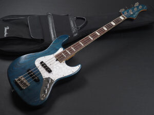 バッカス momose Deviser woodline JB jazz bass 70s 60s traditional ジャズベース ウッドライン アッシュ 青 ブルー Blue オイル