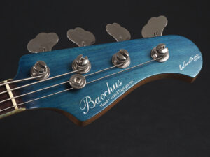 バッカス momose Deviser woodline JB jazz bass 70s 60s traditional ジャズベース ウッドライン アッシュ 青 ブルー Blue オイル