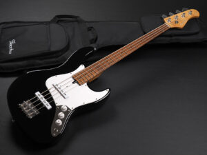Squier fender jazz bass JB STD ジャズベース ローステッド Roasted 入門 初心者 ビギナー 女子 女性 子供 黒 BLK ブラック ショート スケール short