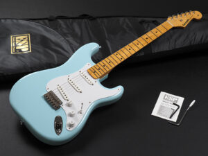 ストラトキャスター ストラト Fender Squier Bacchus ESP 入門 初心者 ビギナー エントリー 女子 女性 子供 水色 ソニックブルー Alder アルダー 50s ST57