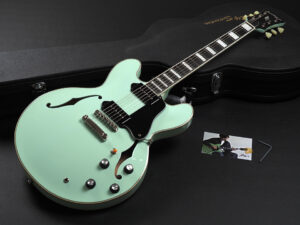 エクセルバート standard es-335 semi Hollow Fujigen made in 日本製 momose Deviser Surf Green サーフ グリーン 緑 Lime