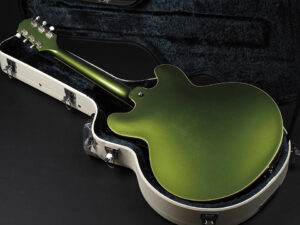 フルアコ セミアコ Gibson Vintage GRETSCH ES-335 ES-330 P90 Swamp Jazz Blues Rockabilly casino Ebony Epiphone Green 緑 メタリック Pelham Blue ペルハムブルー