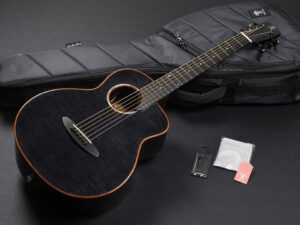 アヌエヌエ ミニ 小型 スモール ギター トラベル small guitar travel gs mini Maple koa Taylor 女子 子供 女性 初心者 ブラック 黒 BLK BK EB