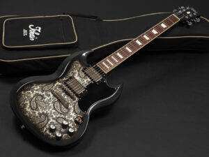 トーカイ レスポール 東海楽器　japan ジャパン ブラック ペイズリー バースト 限定 limited LTD FSR Order Special sg210 SG215 SG124 sg88 sg118 sg52 standard custom カスタム オーダーメイド 国産 日本製 made in japan MIJ Black Paisley Burst