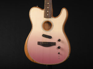 American プレイヤー アコースタソニック テレキャスター エレアコ 薄型 thin body Godin A6 taylor T5 King Gnu 常田大希 miyavi ピンク Pink