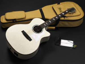 ヤイリ エスヤイリ Yairi YATK1400 YATK-1400 EC エレアコ APX CPX 初心者 女子 女性 WH White 白 000 OM Auditorium 入門 ラメ ホワイト