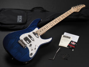 SCHECTER BH-1-STD-24F ~Deep Blue~ 日本製 Made in japan PT EX-IV 5A B VTR EX-22 ST-CTM BH NV ESP snapper Blue Ash 限定品 LTD Maple