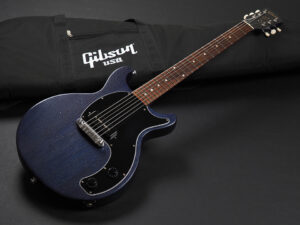 レスポールジュニア トリビュート Jr DC Faded ダブルカット double Cutaway P-90 マホガニー サテン ブルー 青 2019 LPJ 軽量 初心者 入門 子供 女子 女性