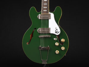 ES-339 es-335 ES-330 カジノ セミアコ ビートルズ sheraton riviera フルアコ 初心者 女子 女性 子供 入門 小型 軽量 小ぶり セミアコ クーペ 緑 グリーン