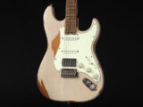 ストラトキャスター エイジド レリック ローステッド Relic メイプル オリンピックホワイト Wilkinson SSH Universe 白 Vinatge Fender Japan