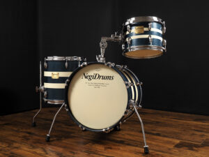NegiDrums Slit Edge Maple Drum Set 3pc 16"BD / 10"TT / 13"FT 2010年代製 ネギ 浜松 和製グレッチ ドラムセット メイプル 小口径 軽い 持ち運び 機動性 jazz Sonor Phonic Hi-standard 恒岡 ノーベルブライト