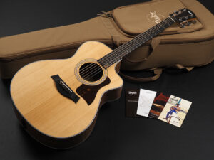 タイラー 114ce 214ce 112ce plus walnut ウォルナット Sapele koa Rosewood GA GC エレアコ 女性 女子 初心者 ビギナー 子供 小ぶり 小型 NT