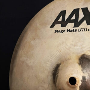 SABIAN AAX Stage Hihat 13" Pair 2000年代製 SABIAN AAX Stage Hats 13インチ セイビアン ハイハットセット AAXハッツ ステージハッツ 小径ハイハット 13ハイハット キレ重視 タイトサウンド レスポンス良好 抜け良し 明瞭なチック音 モダンサウンド ブライト ドラムシンバル ロック ポップス ファンク フュージョン ライブ向き スタジオ向き プロユース B20ブロンズ 中古シンバル