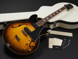 フルアコ セミアコ Gibson Vintage GRETSCH ES-335 ES-330 P90 Swamp Jazz Blues Rockabilly casino Ebony Epiphone