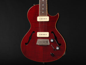 Nighthawk ナイトホーク Blues Hawk ブルースホーク Fホール P-90 セミアコ Les Paul LP DC Gibson 赤 小型 小ぶり 女子 女性 入門 初心者 子供
