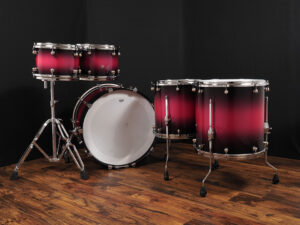 Pearl Reference One Drum Set 5pc 22"BD / 10” 12"TT / 14” 16"FT Metallic Pink Burst リファレンス masterworks マスターワークスMasters Maple Birch Mahoganey 国内ブランド ドラムセット ハイブリッド B'z Shane Gaalaas Sham Shade 淳士 パール